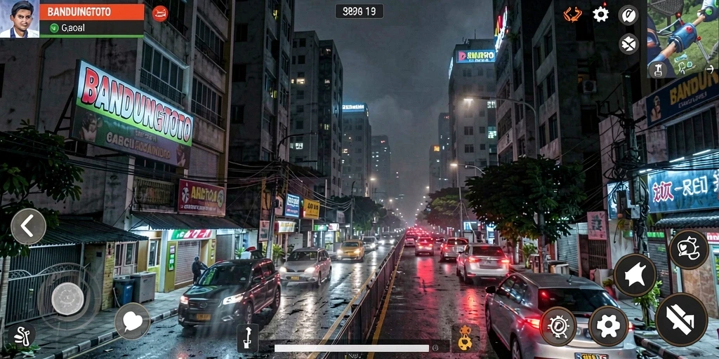 Tangkapan layar menampilkan aksi menegangkan dalam BANDUNGTOTO.