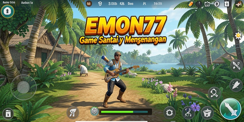 Tampilan gameplay seru dan penuh warna dari EMON77.