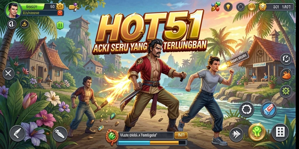 Tampilan gameplay HOT51 dengan aksi seru yang mendebarkan.