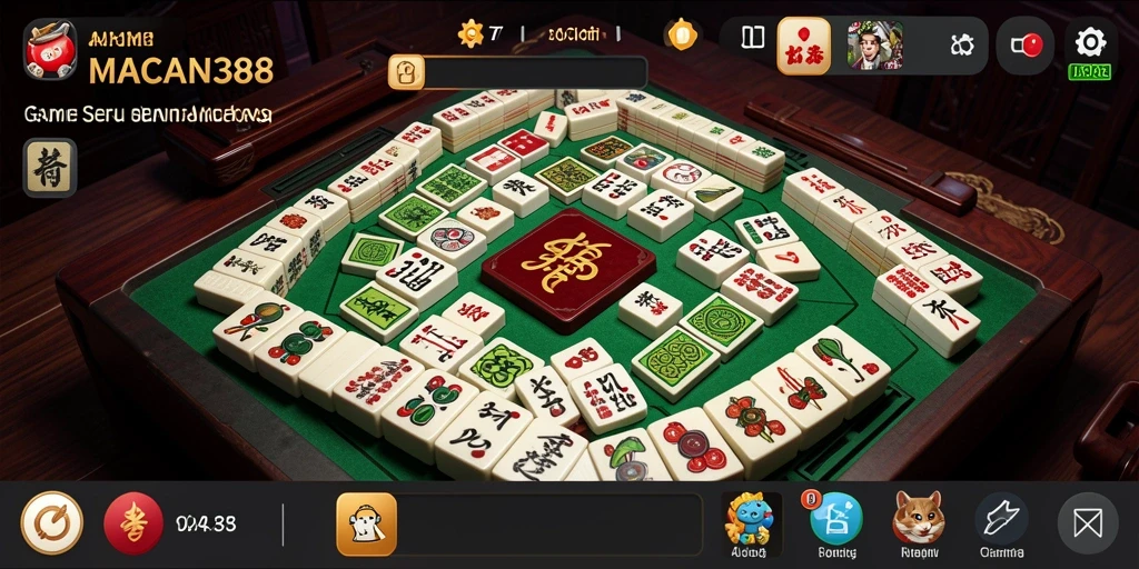 Screenshot gameplay <strong>MACAN388</strong> yang memperlihatkan keseruan Mahjong.