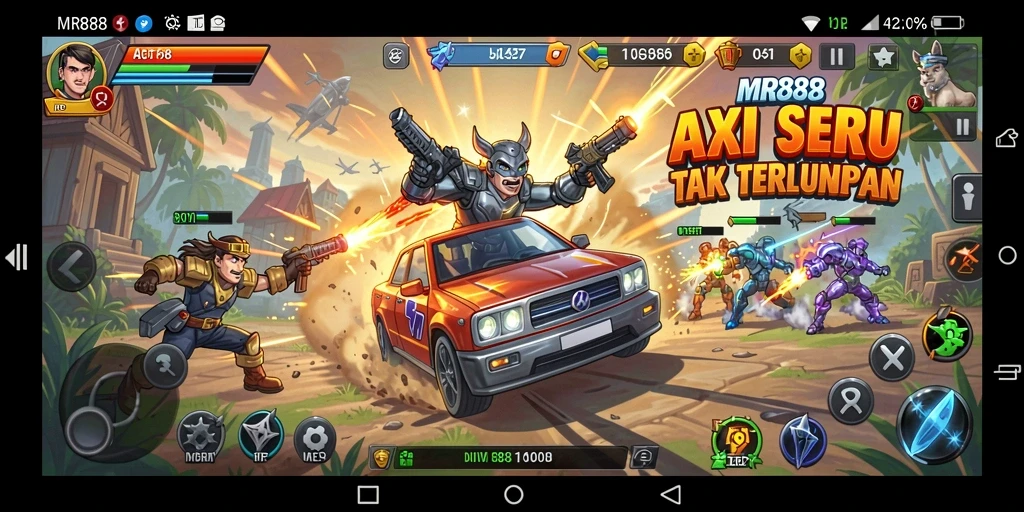 Tangkapan layar gameplay MR888 yang mendebarkan dan penuh aksi.