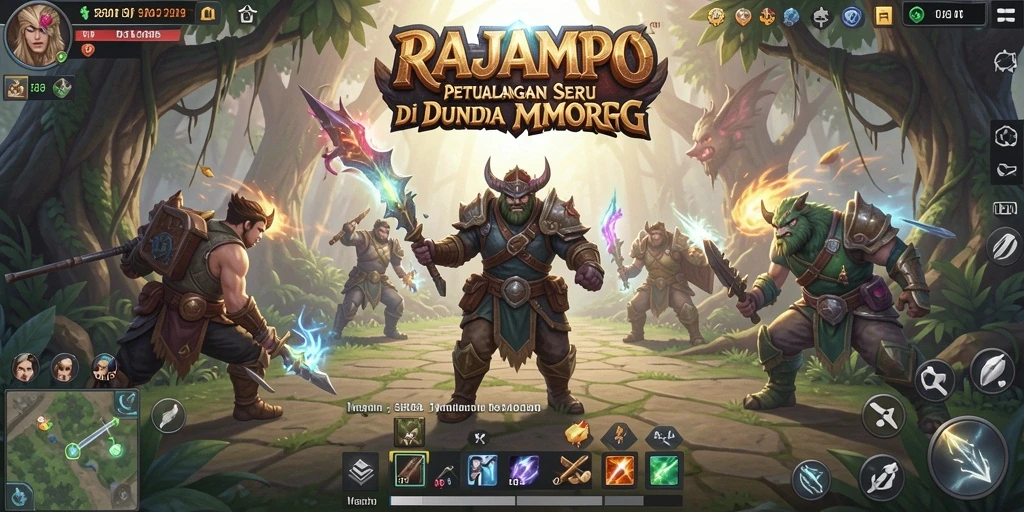 Tampilan gameplay RAJAMPO yang menarik dan mendebarkan.