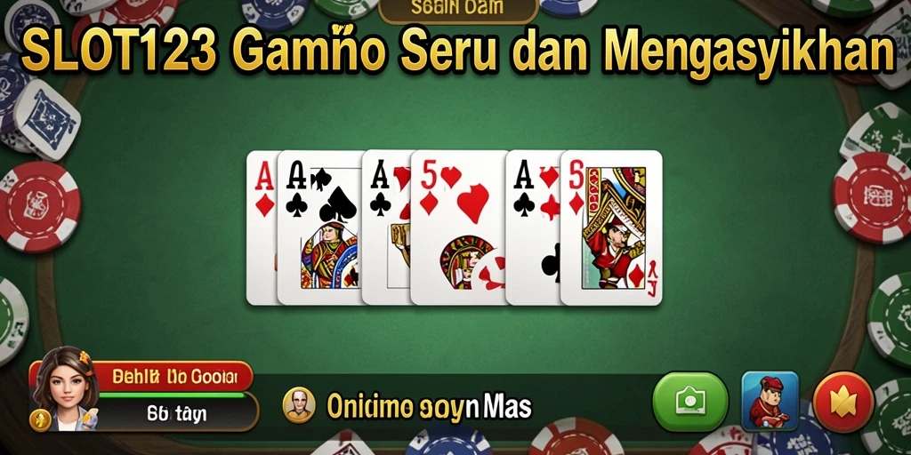 Tampilan gameplay menarik dari SLOT123 yang membuat bermain domino semakin seru.