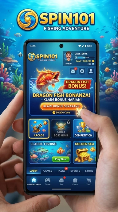 Fitur keamanan aplikasi spin101 yang melindungi pengguna saat mengunduh.